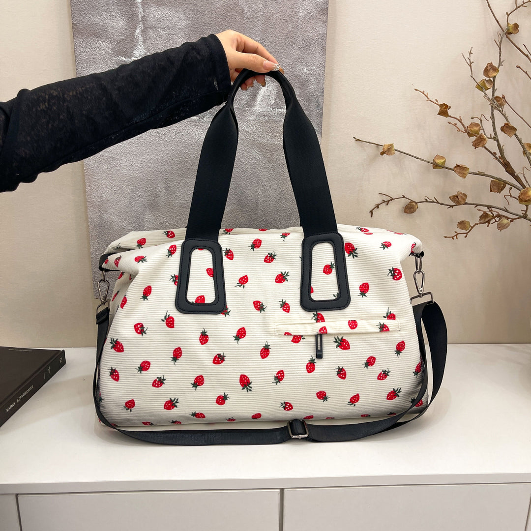 Tote bag with fruity design and multifunctional compartments Stornfield