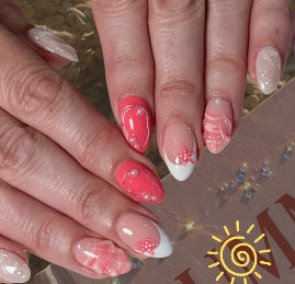 Artistic Starfish Nail Art Enhancements Stornfield
