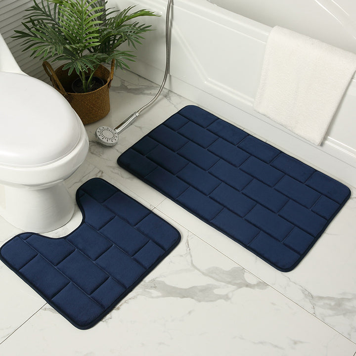 Cushioned Bathroom Mat Set