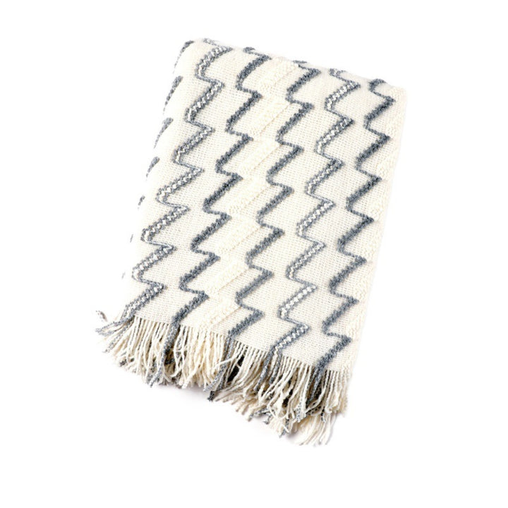 Textured Woven Throw Blanket