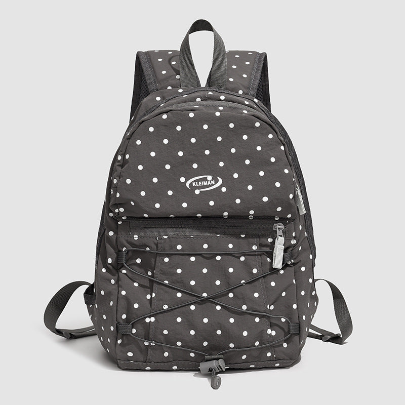 Trendy Polka Dot Casual Backpack Stornfield