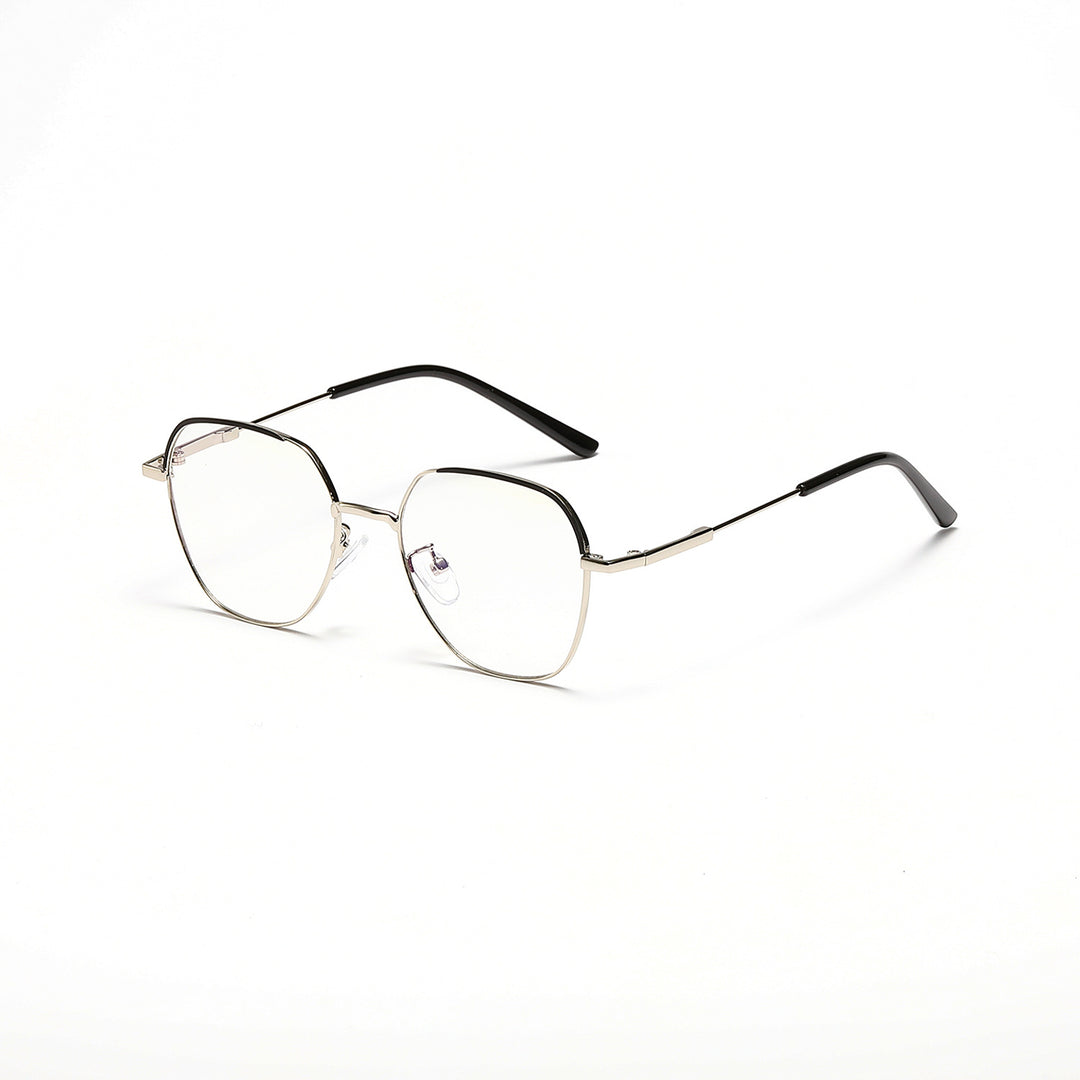 Women’s fashionable sunglasses with slim metal frame and blue lenses Stornfield