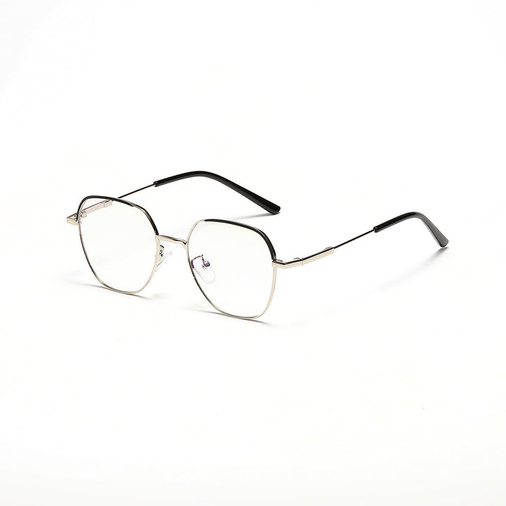 Women’s fashionable sunglasses with slim metal frame and blue lenses Stornfield
