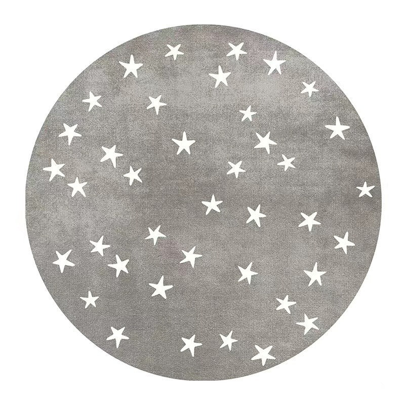 Starry Sky Pattern Round Area Rug