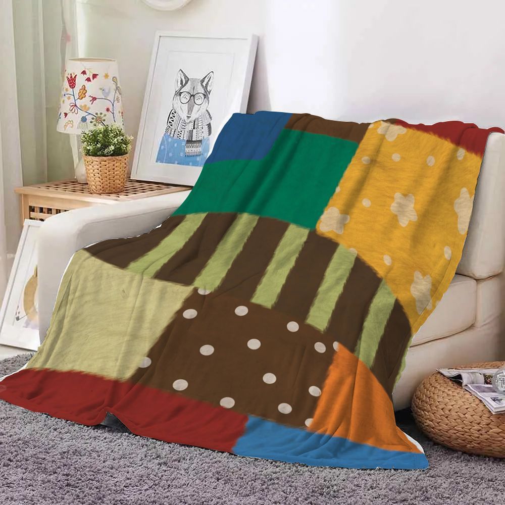 Fun Food-Themed Fleece Throw Blanket