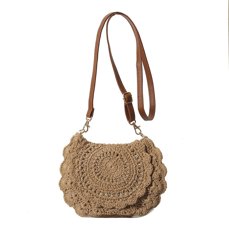 Handmade shoulder bag with floral patterns Stornfield