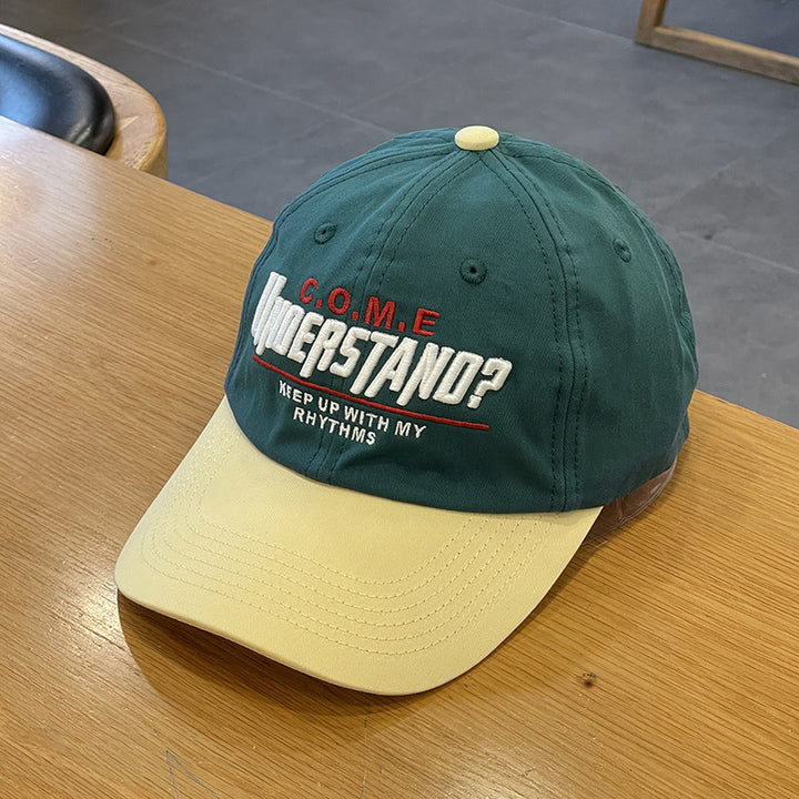 Unisex Casual Textured Cap with Playful Embroidery Stornfield