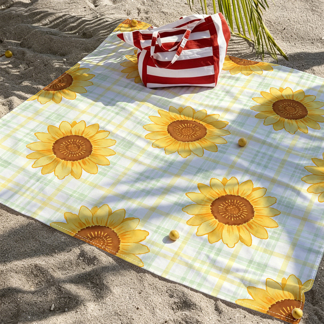 Mandala Design Beach Mat Stornfield