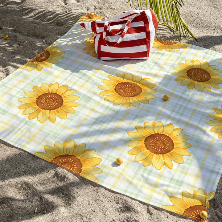 Mandala Design Beach Mat Stornfield