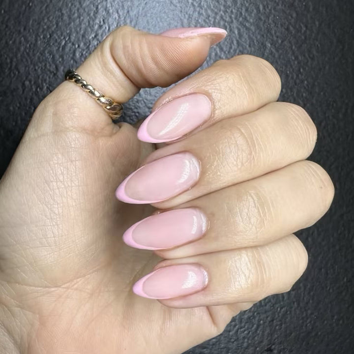Elegant French Tip Gel Nail Art Stornfield