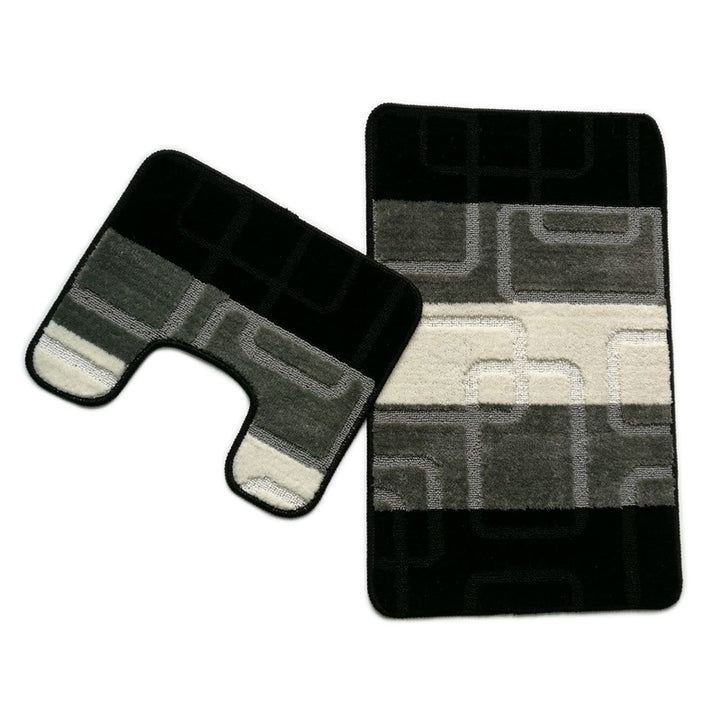 Soft Plush Bathroom Mat Set