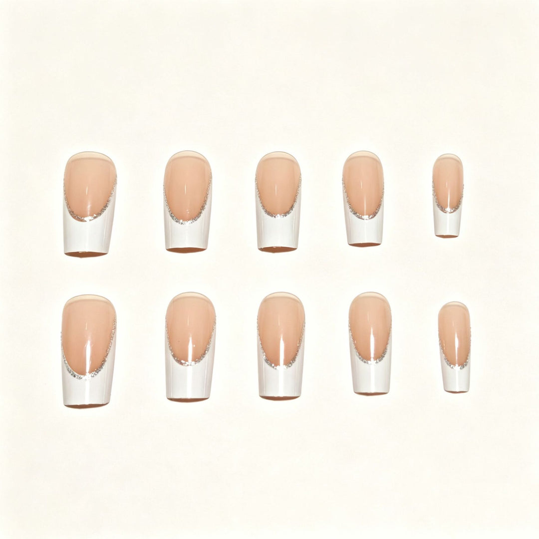 Elegant French Tip Nail Art Set Stornfield