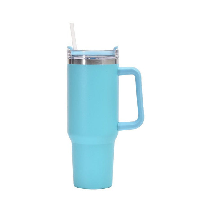 Women's insulated cup with straw and ergonomic handle Stornfield