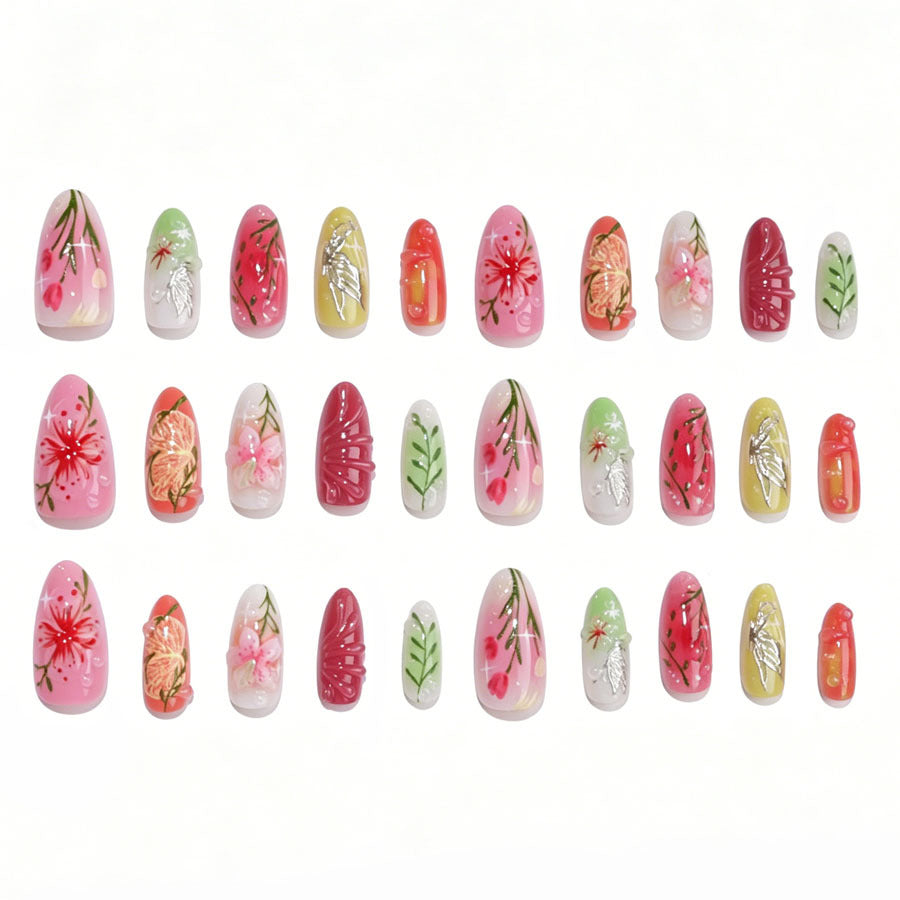Artistic Floral Design Nail Set Stornfield