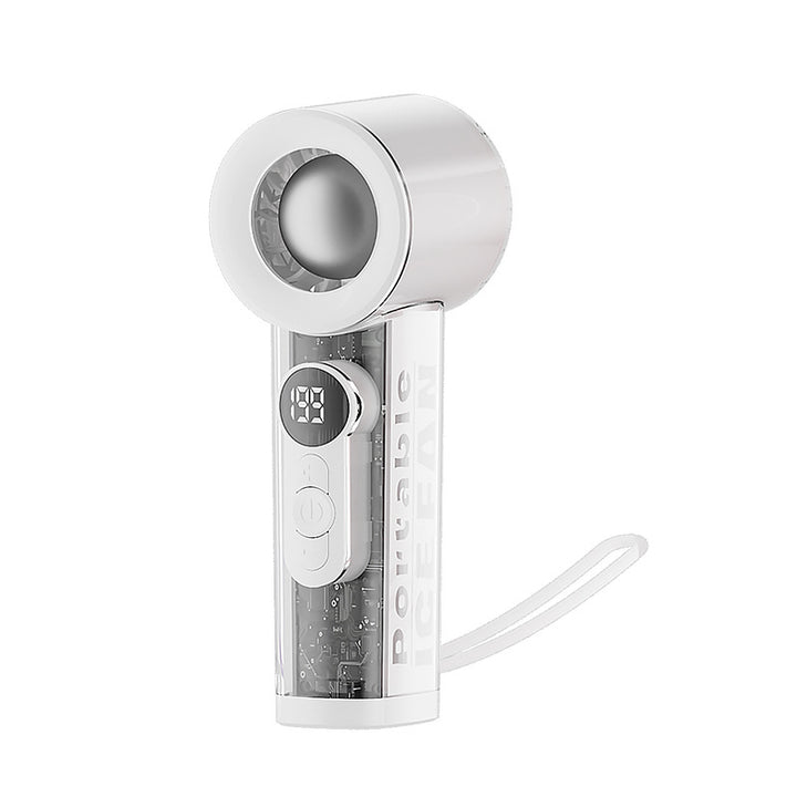 Women's Portable Digital Fan with Temperature Controlled Display Stornfield