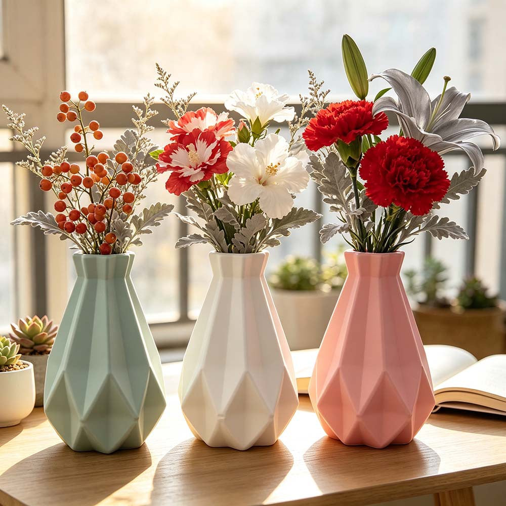Elegant Geometric Shaped Vase Stornfeild