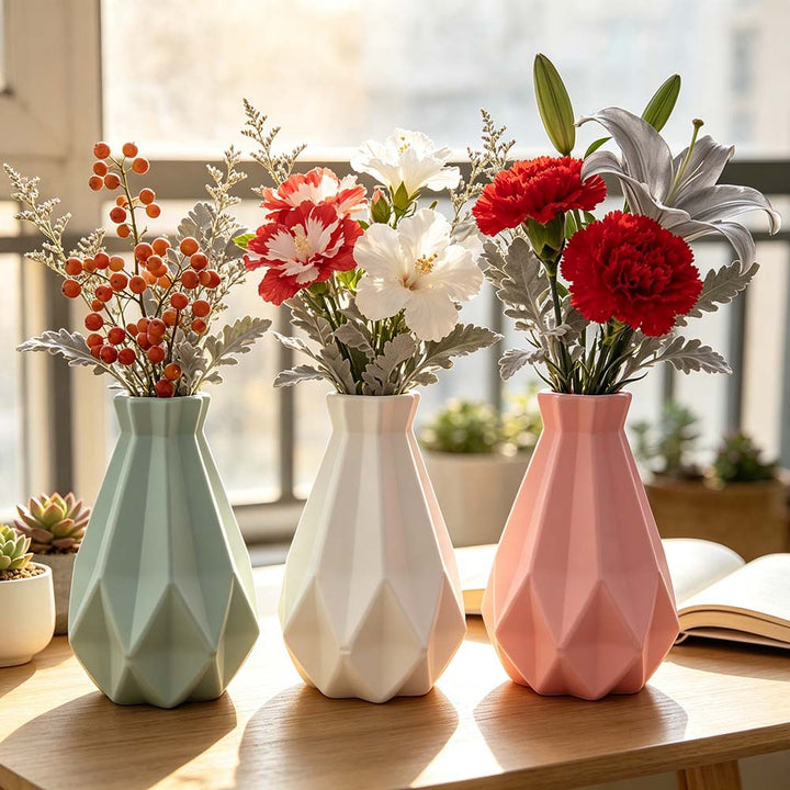 Elegant Geometric Shaped Vase Stornfeild