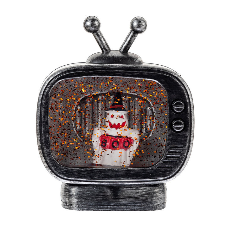 Vintage Halloween TV Snow Globe