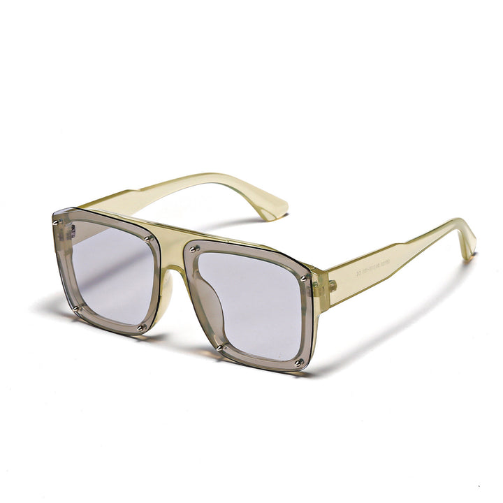 Women's Square Sunglasses with Fashionable Transparent Frame Stornfield