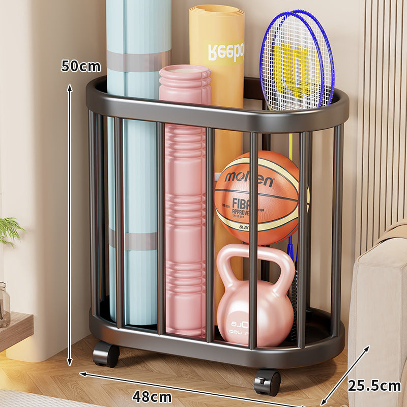 Vertical Rolling Sports Gear Organizer Rack