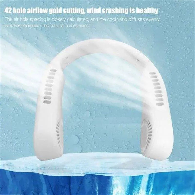Unisex One Size Ergonomic U-Shape Portable Neck Cooling Fan with Bladeless Airflow Stornfield