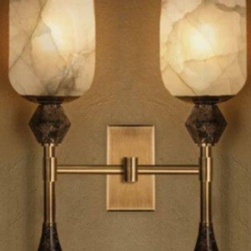 Elegant Alabaster Wall Sconce