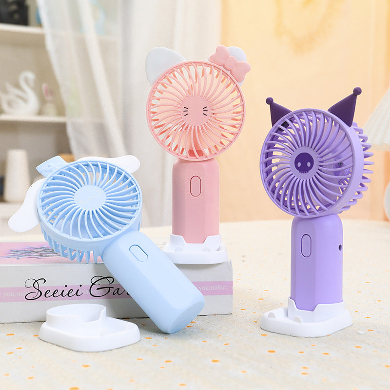 Women's Portable Mini Hand Fan in Cute Bear Design Stornfield