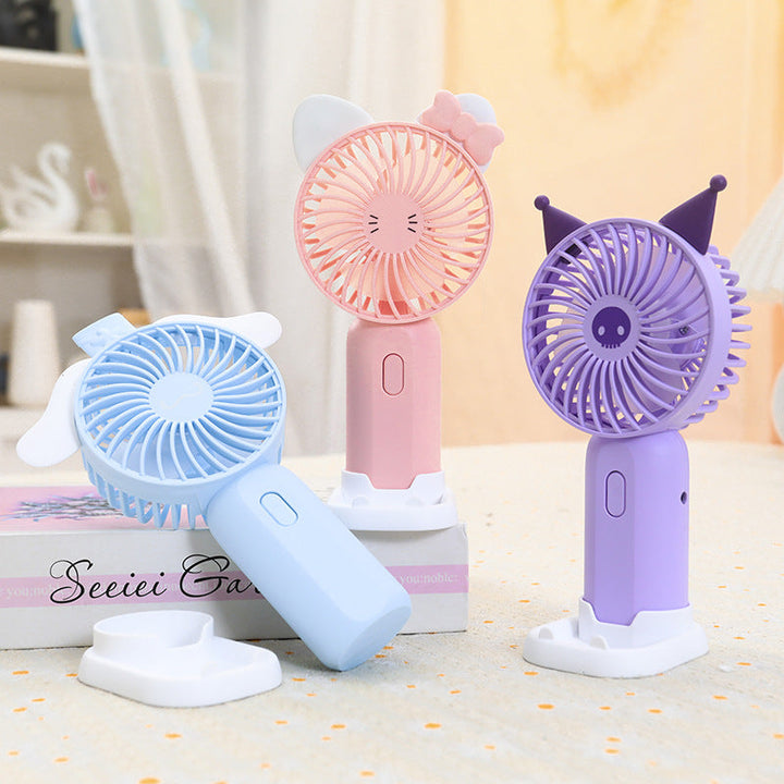 Women's Portable Mini Hand Fan in Cute Bear Design Stornfield