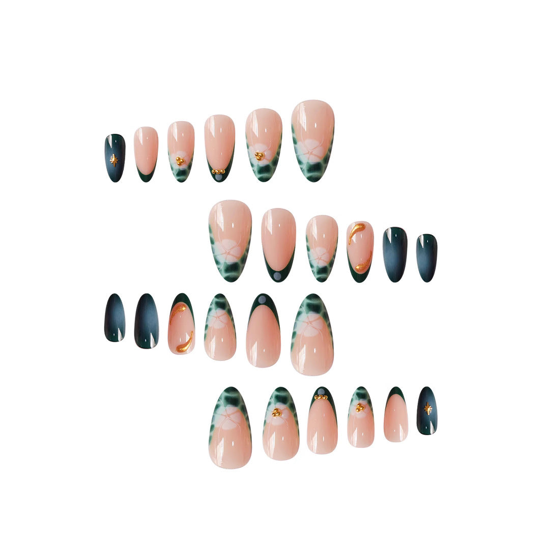 Chic Artistic Press-On Nail Set Stornfield