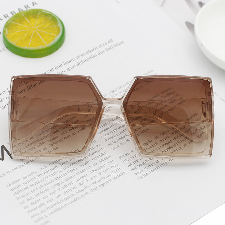 Women's Fashion Oversized Sunglasses with Angular Design Stornfield