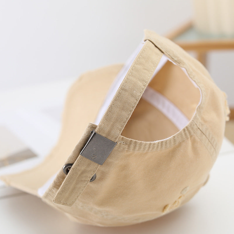 Women's fashionable destroyed baseball cap with adjustable strap Stornfield
