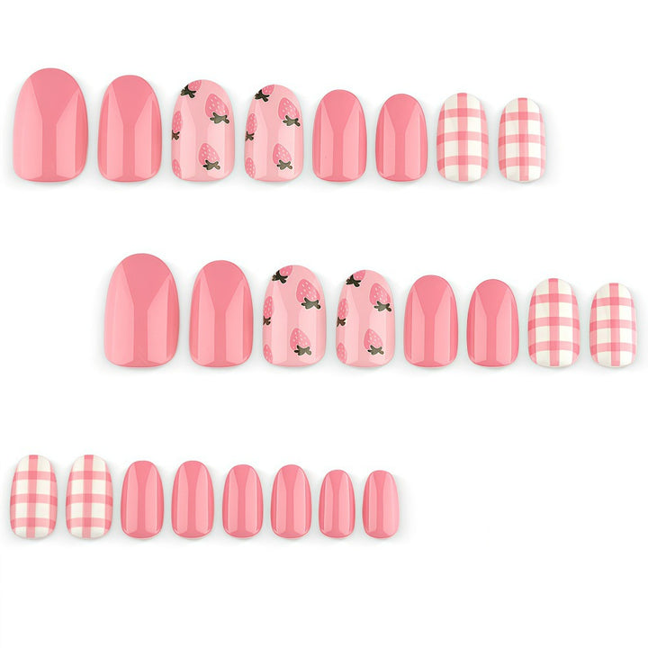 Artificial Nails in Spring Strawberry Design Stornfield