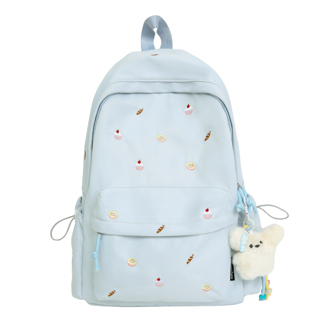 Playful backpack with unique back pattern appliqués Stornfield