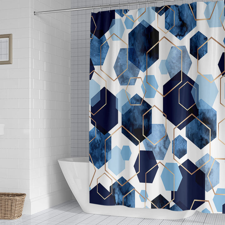 Geometric Motif Shower Curtain Stornfield