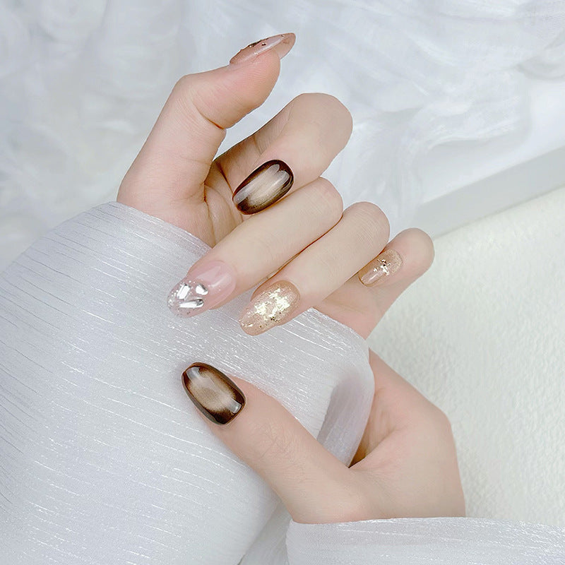 Elegant French Tip Press On Nails Stornfield