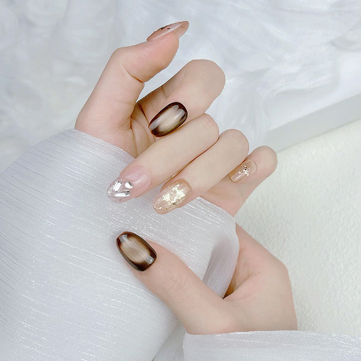 Elegant French Tip Press On Nails Stornfield