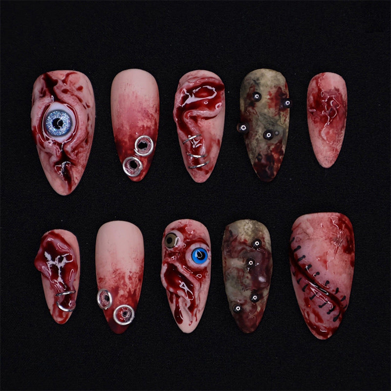 Creative Halloween-style Art Nails Stornfield