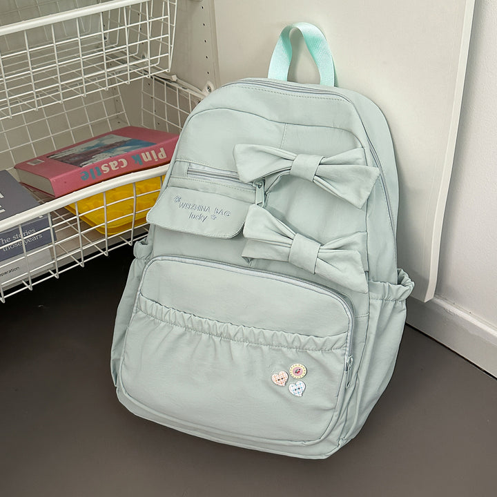Stylish Bow-Accented Backpack Stornfield