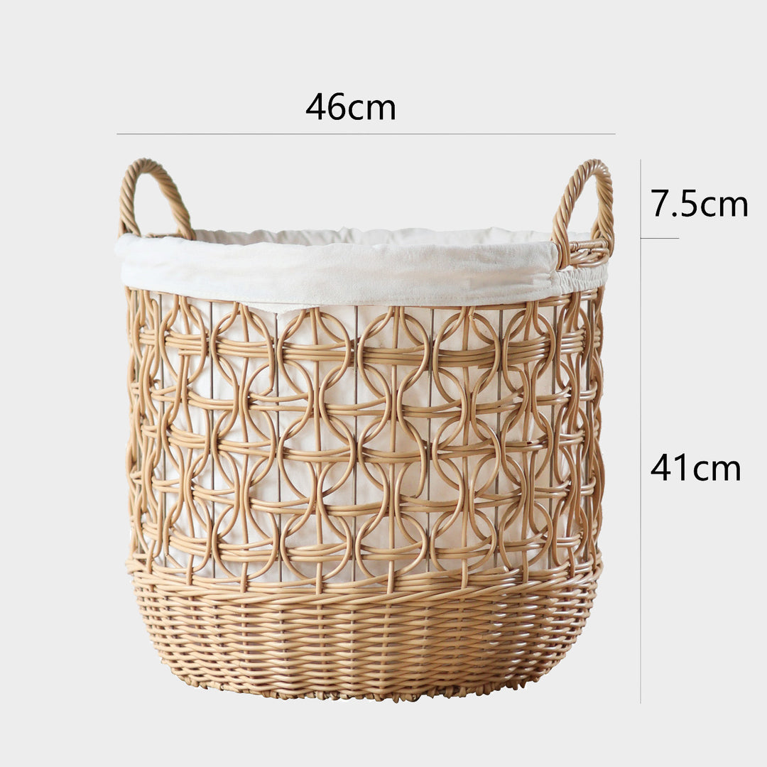 Handwoven storage basket made of natural material Stornfield