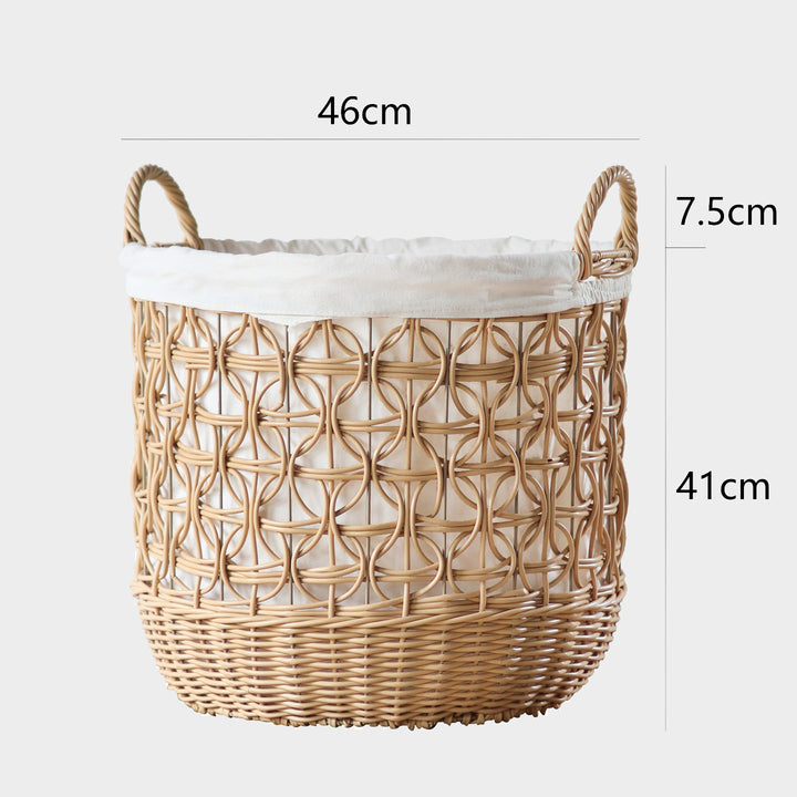 Handwoven storage basket made of natural material Stornfield