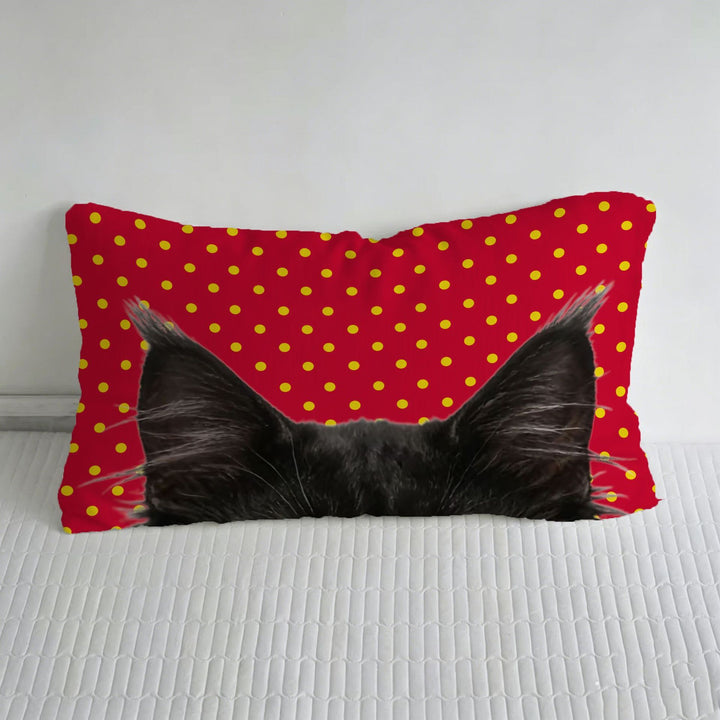 Fun Cat-Themed Decorative Pillow