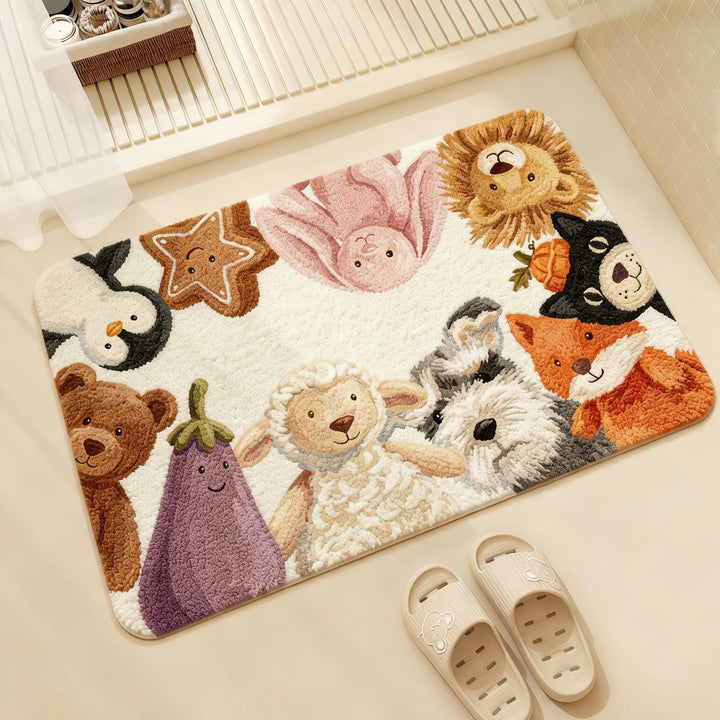 Animal-Themed Plush Bath Mat