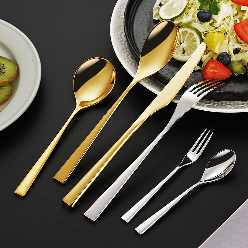 Elegant dessert knife with curved handle Stornfield