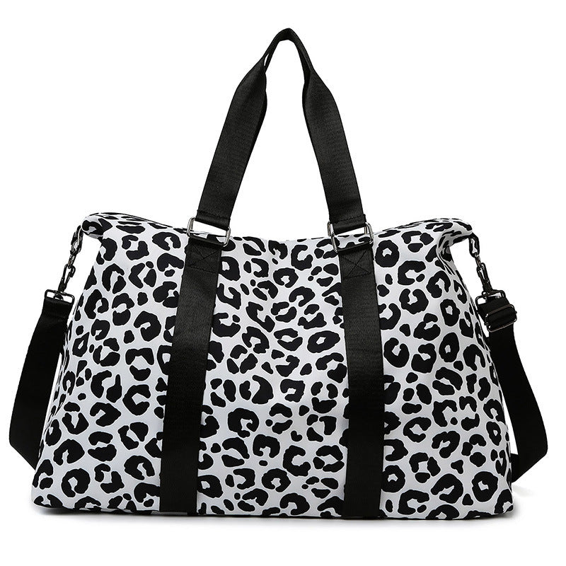 Sporty travel bag with trendy zebra pattern Stornfield