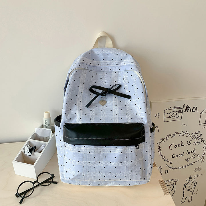 Polka Dot Patterned Mini Backpack Stornfield