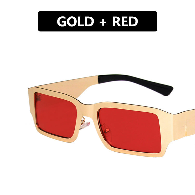 Women's geometric sunglasses with protective UV filter and sturdy metal frame Stornfield