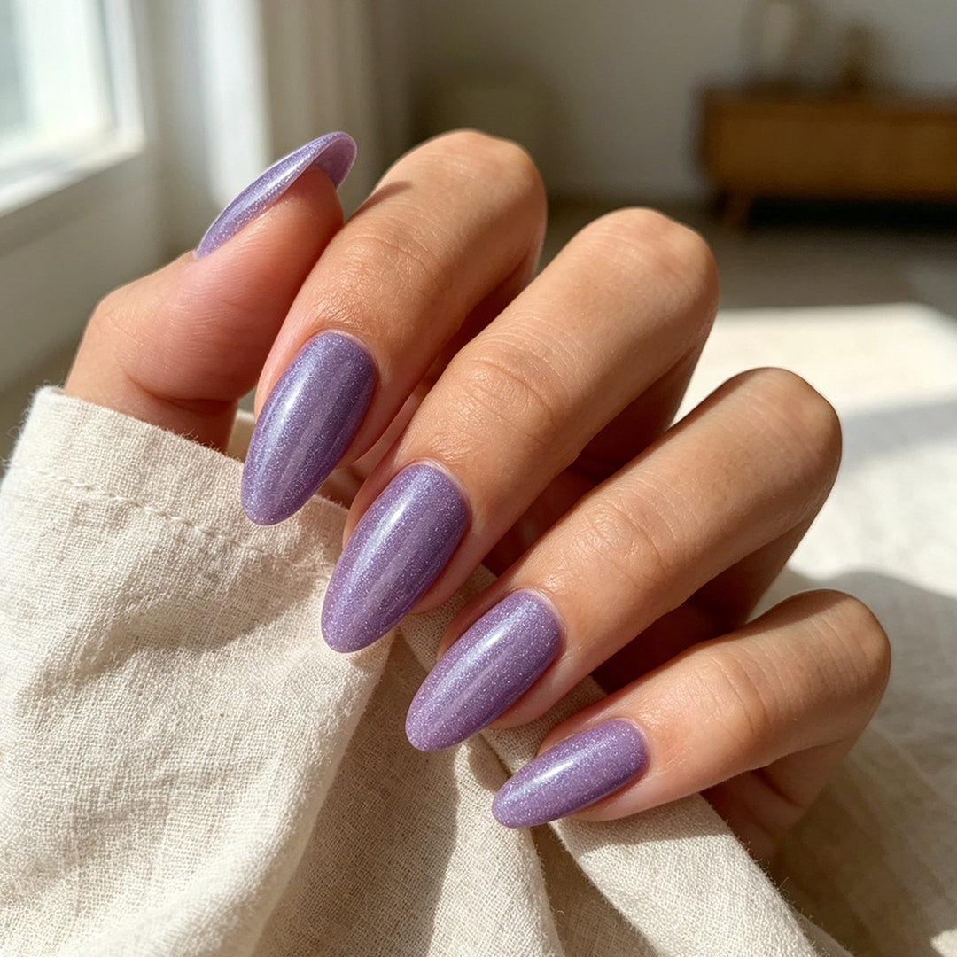 Sparkling Long Stiletto Press-On Nails Stornfield