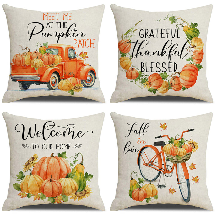 Women's pillowcase with autumn pumpkin design Stornfield
