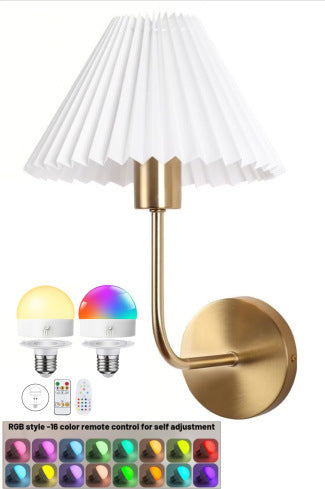 Modern Pleated Shade Wall Sconce