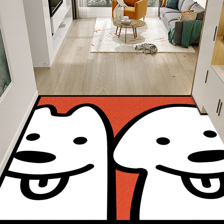 Playful Dog-Themed Area Rug